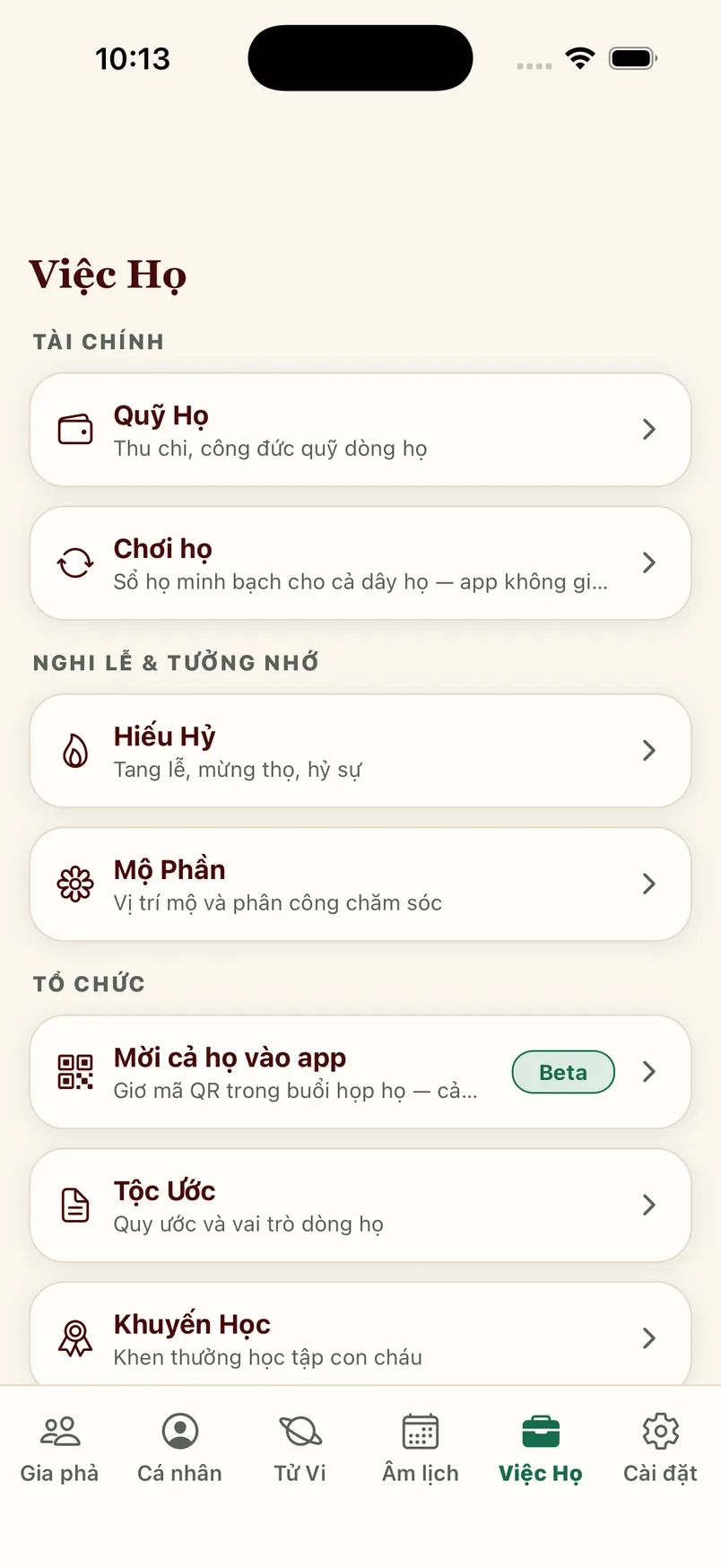 Tab Việc Họ